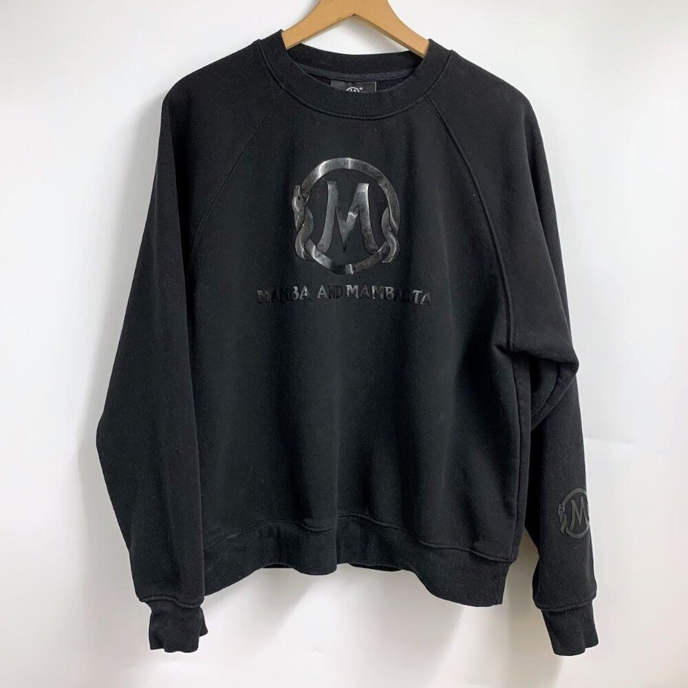 Mamba Mambacita Men's Blackout Reflective Kobe Crew Neck Sweatshirt Size‎ XXL